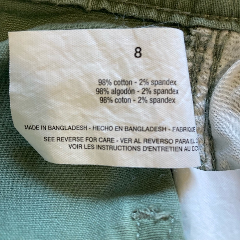 G.H. Bass & Co. Women’s Chino Pants Size 8 Green - Picture 11 of 11